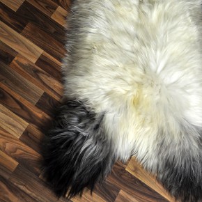 XXXL ÖKO Schaffell Lammfell beige braun 130x80 groß #9409