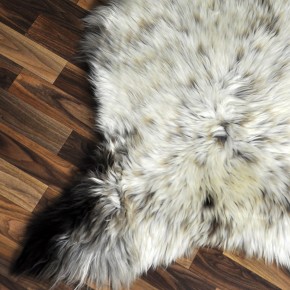 XXL ÖKO Schaffell Lammfell beige braun 125x80 Couch Auflage #9414