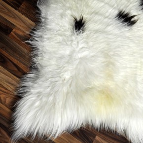 XXL ÖKO Schaffell Lammfell beige braun 125x80 Couch Auflage #9415