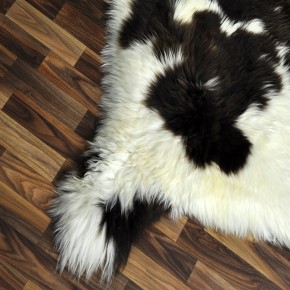 XXL ÖKO Schaffell Lammfell beige braun 125x90 Couch Auflage #9435