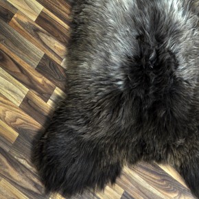 XXL ÖKO Schaffell Lammfell braun grau 120x80 Couch Auflage #9443