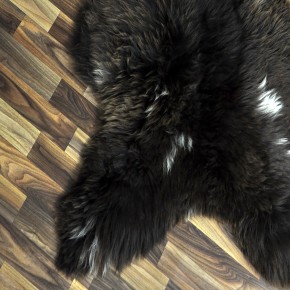 XXL ÖKO Schaffell Lammfell braun beige 125x80 Couch Auflage #9459