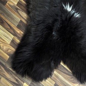 XXL ÖKO Schaffell Lammfell braun beige 125x80 Couch Auflage #9460