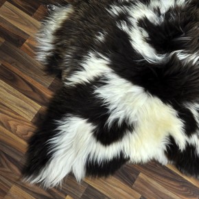 XXL ÖKO Schaffell Lammfell beige braun 125x85 Couch Auflage #9472