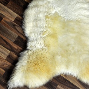 XL ÖKO Schaffell Lammfell beige braun 115x80 Sheepskin #9473
