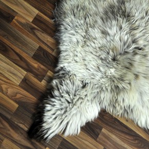 XXL ÖKO Schaffell Lammfell beige braun 120x75 Couch Auflage #9490