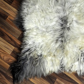 XXL ÖKO Schaffell Lammfell beige braun 120x80 Couch Auflage #9493