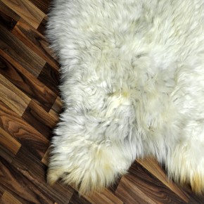 XXXL ÖKO Schaffell Lammfell beige braun 130x75 groß Kamin #9496