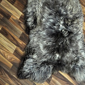 XXL ÖKO Schaffell Lammfell braun beige 125x80 Couch Auflage #9505