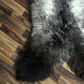 XXL ÖKO Schaffell Lammfell braun beige 125x80 Couch Auflage #9506