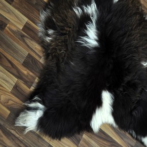 XXL ÖKO Schaffell Lammfell braun beige 120x80 Couch Auflage #9512