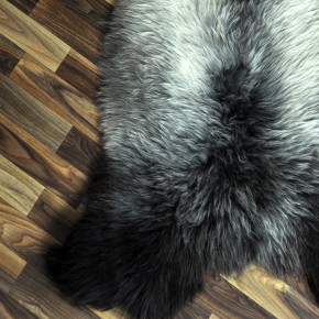 XL ÖKO Schaffell Lammfell braun grau beige 115x80 Couch Auflage #9524