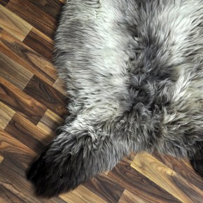 XL ÖKO Schaffell Lammfell braun beige 110x75 Couch Auflage #9528