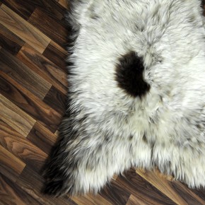 XXL ÖKO Schaffell Lammfell beige braun 125x80 Couch Auflage #9535