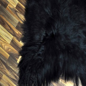 XXXL ÖKO Island Schaffell schwarzbraun 135x90 riesig #9683