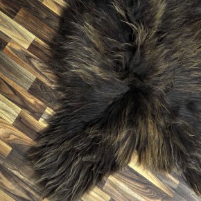 XXXL ÖKO Island Schaffell Lammfell rost braun 135x80 Krampus #9706