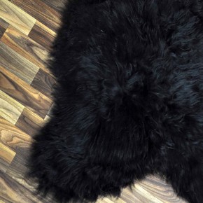 XXL Island Schaffell schwarzbraun 120x80 Lammfell Teppich #9844
