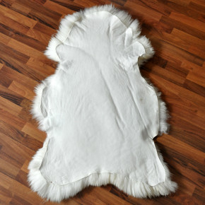 Angebot!! Natur Schaffell Lammfell sheep naturweiss 90-100 x 60-70 cm